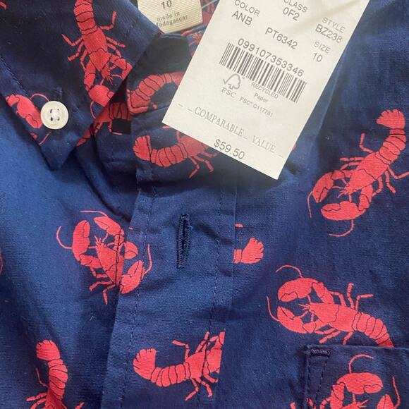 Crewcuts Boys' lobster graphic button up - Picture 6 of 7